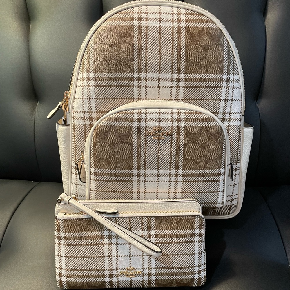 Coach backpack with matching wallet, Nwt
